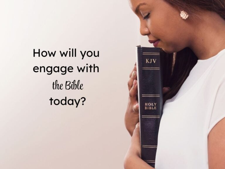 Which Method is Right for You? Understanding Bible Studies, Plans, and Devotionals Woman holding Bible to her chest smiling.